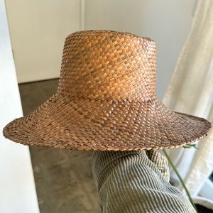 Brown straw hat